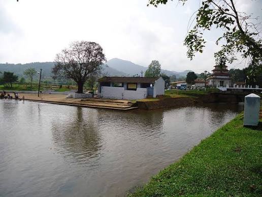Bhagamandala Triveni Sangam temple complex with river confluence